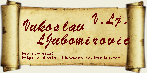 Vukoslav LJubomirović vizit kartica